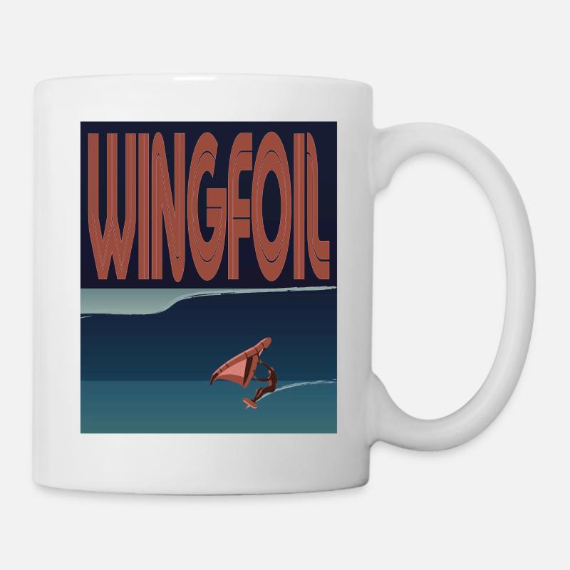 Wingfoiler Welle - Tasse - Weiß