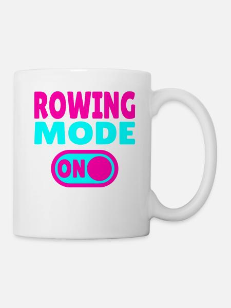 Rowing Mode ON - Tasse - Weiß