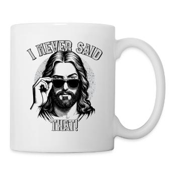 Jésus, je n’ai jamais dit cela, Jésus-Christ - Mug blanc - blanc - Droite