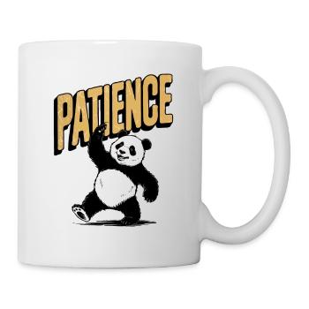 Retro Style Patient Panda Vintage Design - Mug - white - Right