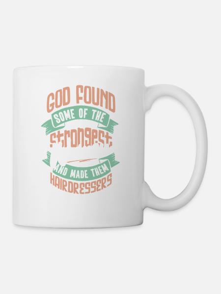 Frisörin Motivation Geschenk - Tasse - Weiß