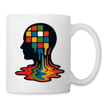 Mosaik-Geist-Kernschmelze - Tasse - Weiß - Rechts