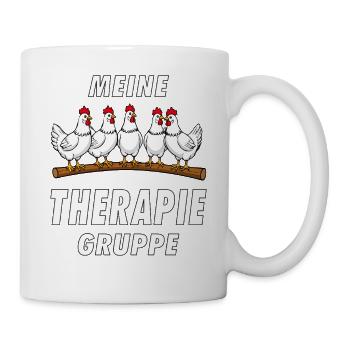 Poulets Mon Groupe de Thérapie - Mug blanc - blanc - Droite