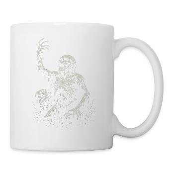 Erwachen Der Untoten In Gruseliger Nacht - Tasse - Weiß - Rechts