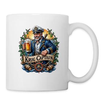 Krug Captain Piratenmotiv - Tasse - Weiß - Rechts