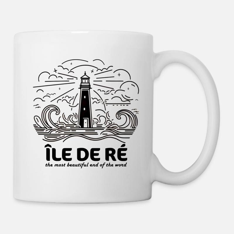 Gift Ile de Ré Souvenir Strände Charente-Maritime - Tasse - Weiß