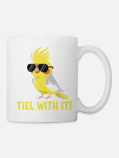 Nymphensittich Humor Vogel - Tasse - Weiß