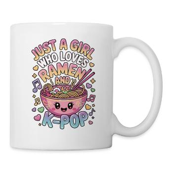 K-Pop Ramen Girl Motif - Mug - white - Right