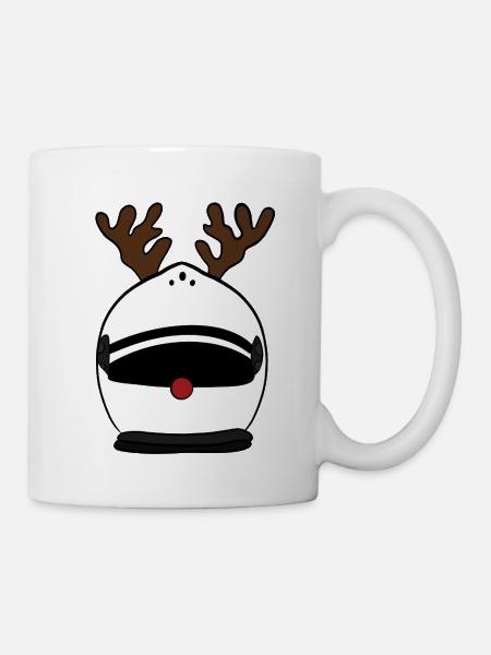 Helm w - Tasse - Weiß