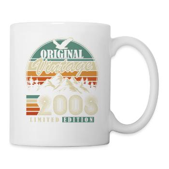 Original 2008 Vintage Vintage Birthday Retro - Mug - white - Right