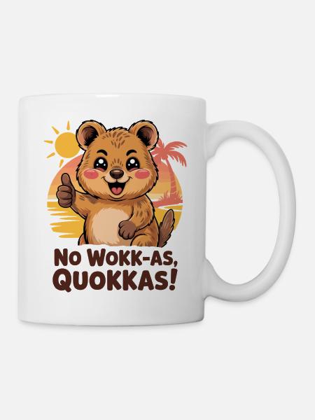 Australischer Tier Quokka Humor - Tasse - Weiß