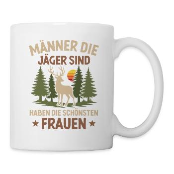 Les hommes qui sont des chasseurs Chasse Chasse Dicton - Mug blanc - blanc - Droite