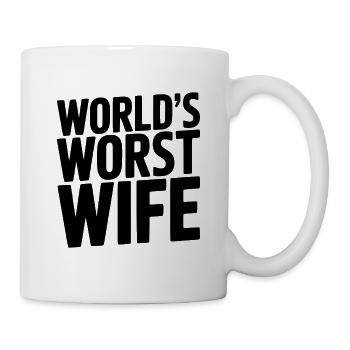 La pire épouse du monde - Mug blanc - blanc - Droite