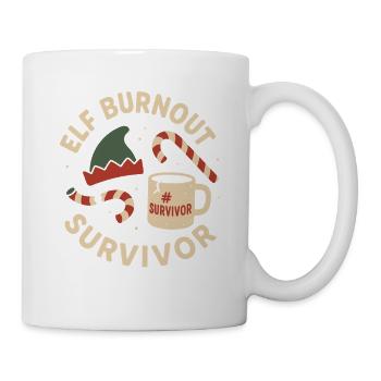 Vacances Gueule de bois Après Noël Humeur Nouvel An - Mug blanc - blanc - Droite
