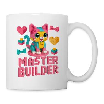 Master Builder Creative Brick Lover Block Building - Mug - white - Right