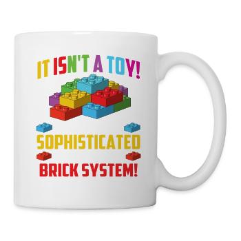 Système sophistiqué de briques imbriquées Humour - Mug blanc - blanc - Droite