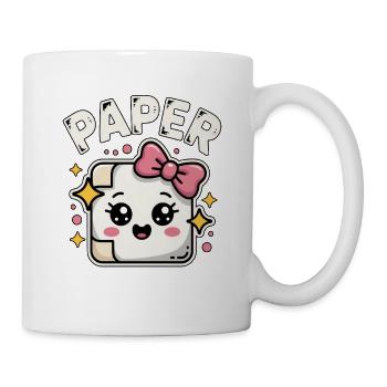Ciseaux Papier Pierre Papier Kawaii - Mug blanc - blanc - Droite