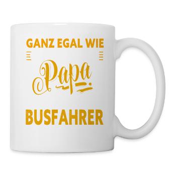 Papa chauffeur de bus - Mug blanc - blanc - Droite