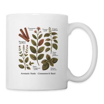 Aromatic Study – Zimt & Basilikum - Tasse - Weiß - Rechts