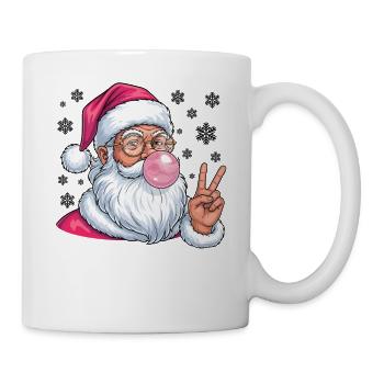 Weihnachtsmann Bubble Gum - Tasse - Weiß - Rechts