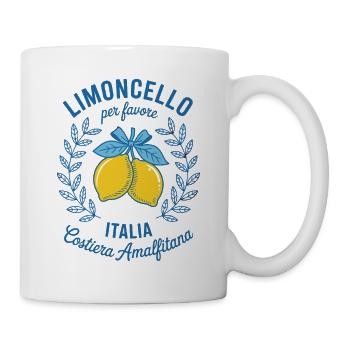 Limoncello Per Favore Italia Amalfiküste - Tasse - Weiß - Rechts