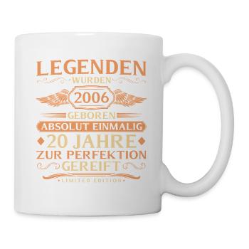 20th birthday absolutely unique - vintage 2006 - Mug - white - Right