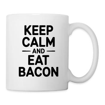Keep Calm and Eat Bacon - Mug - white - Right