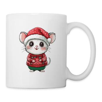 Noël Souris - Mug blanc - blanc - Droite