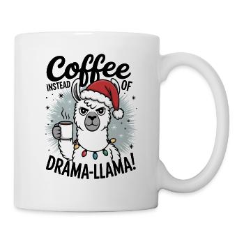 Coffee instead of drama | Office Humor | Colleague Gift - Mug - white - Right