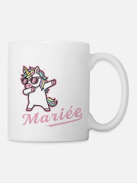 Team De La Mariée , Future Femme Mariée - Mug blanc - blanc