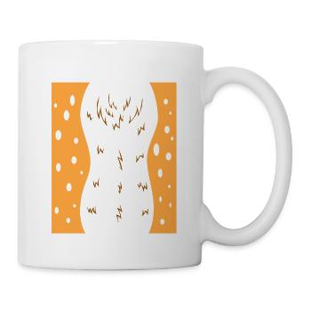 Deer Belly Funny Lazy DIY Halloween Costume Outfit - Mug - white - Right