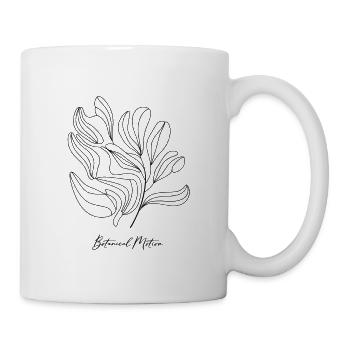 Movement of Nature - Botanical Line Art - Mug - white - Right