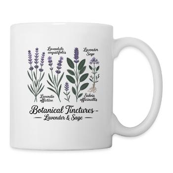 Teintures Végétales – Lavande & Sauge - Mug blanc - blanc - Droite
