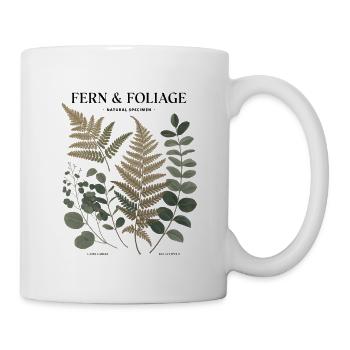 Botanical Art - Fern & Leaves - Mug - white - Right