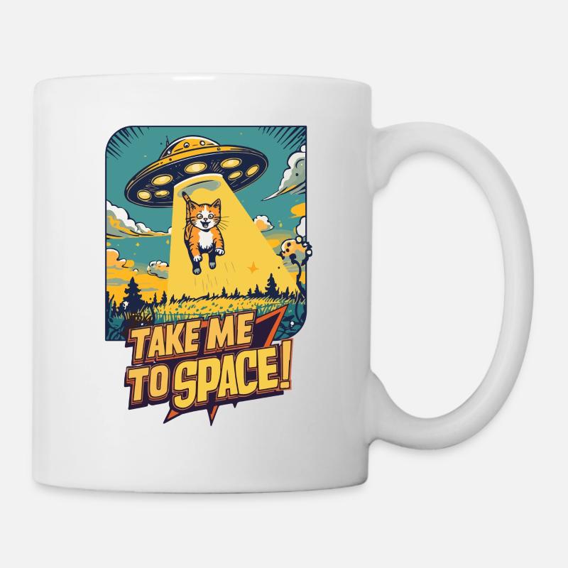 Cat UFO All-Adventure - Mug blanc - blanc