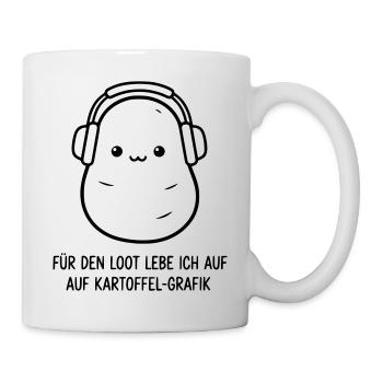 Gamer Potato | Funny saying for gamers - Mug - white - Right