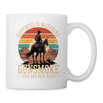 Classic Western TV - Cowboy Sunset Design - Mug - white - Right