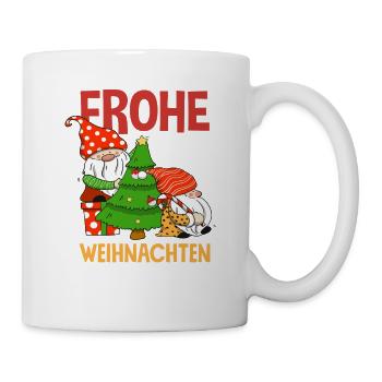 Merry Christmas Gnomes with Santa Hat - Mug - white - Right