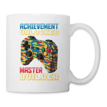 Building Blocks Gamer Gaming Brick Builder - Tasse - Weiß - Rechts