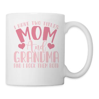 Oma Mama Geschenk Weihnachtsgeschenke Großmutter  - Tasse - Weiß - Rechts