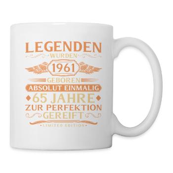 65e anniversaire absolument unique - né en 1961 - Mug blanc - blanc - Droite