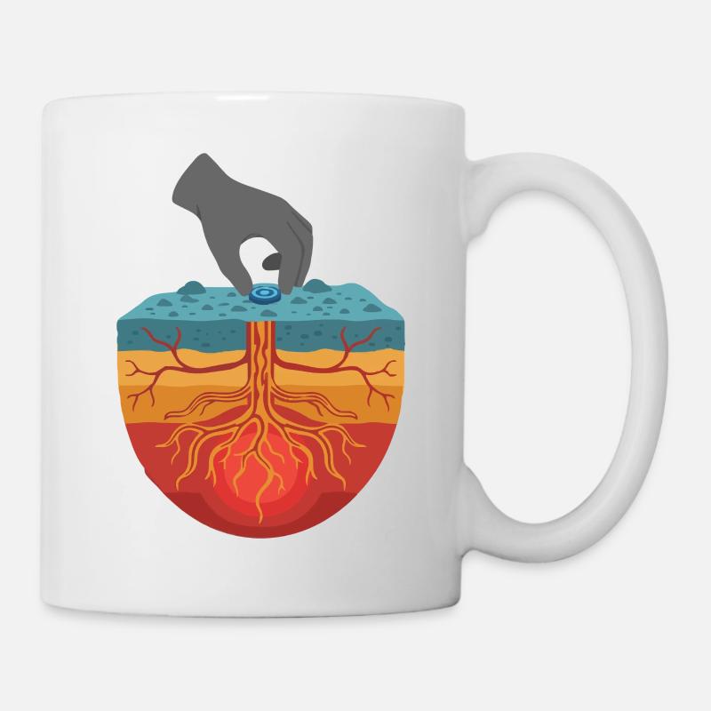 Geothermal Tech - Der Wärmesucher der Erde - Tasse - Weiß