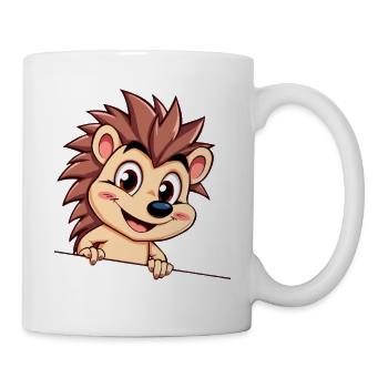 Flinker Igel am Draht - Tasse - Weiß - Rechts