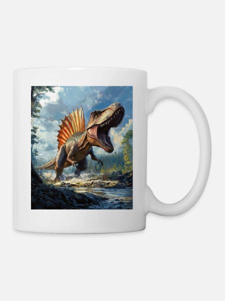 Spinosaurus - Tasse - Weiß
