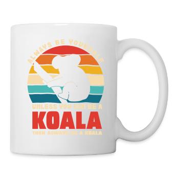 Koala Motto Retro Sunset - Tasse - Weiß - Rechts