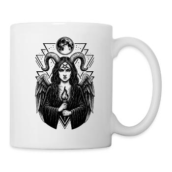 Lilith Démon Occultisme Art Occulte Pentagramme - Mug blanc - blanc - Droite