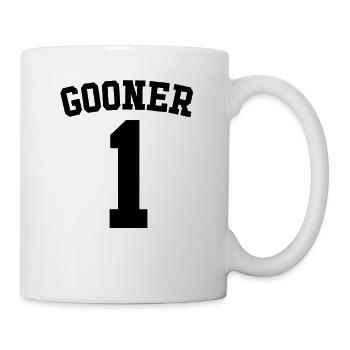 Gooner 1 Trikot Gooning - Tasse - Weiß - Rechts