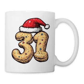 31 Number Biscuit Christmas - Mug - white - Right