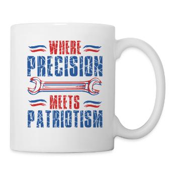 Mécanicien militaire - Mug blanc - blanc - Droite