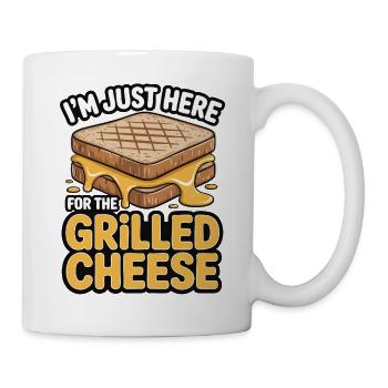 Amateur de fromage grillé - Je suis juste ici - Mug blanc - blanc - Droite